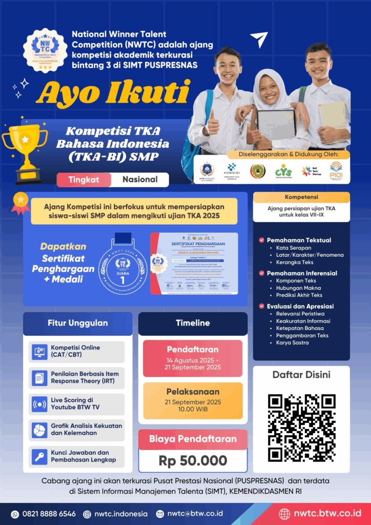 TKA Bahasa Indonesia SMP (TKA-BI-SMP)